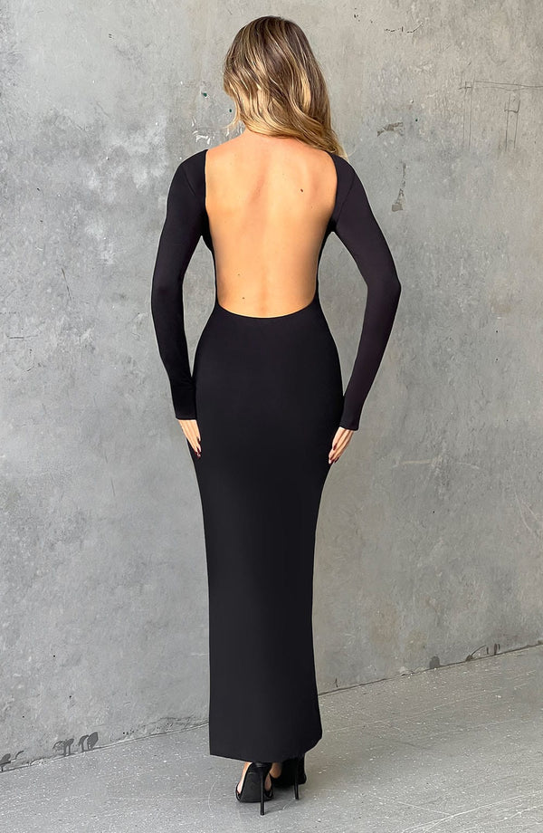 Aleena Maxi Dress - Jet Black