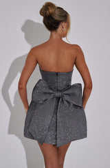 Alice Mini Dress - Grey Sparkle