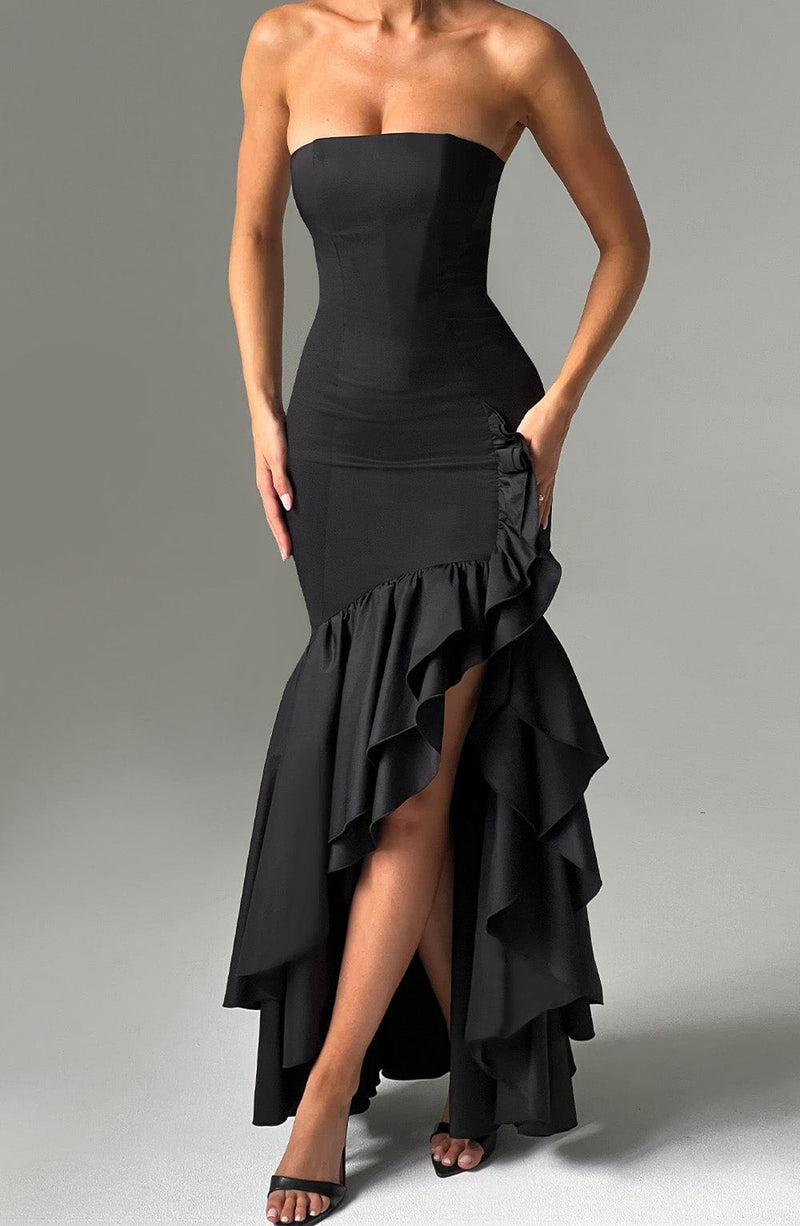 Angelina Maxi Dress - Black