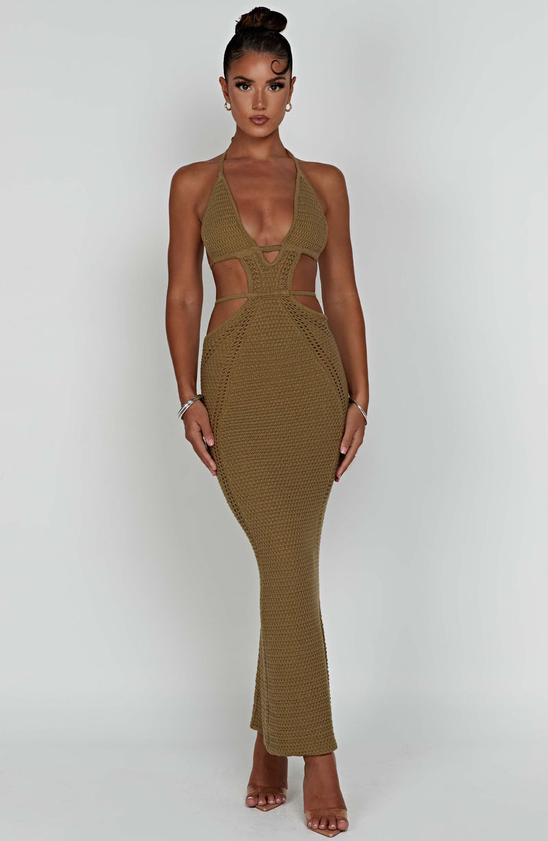 Arabella Maxi Dress - Khaki