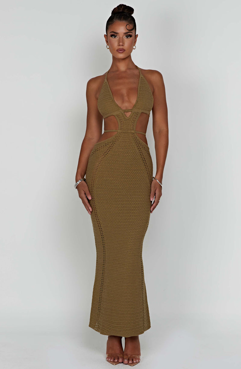 Arabella Maxi Dress - Khaki