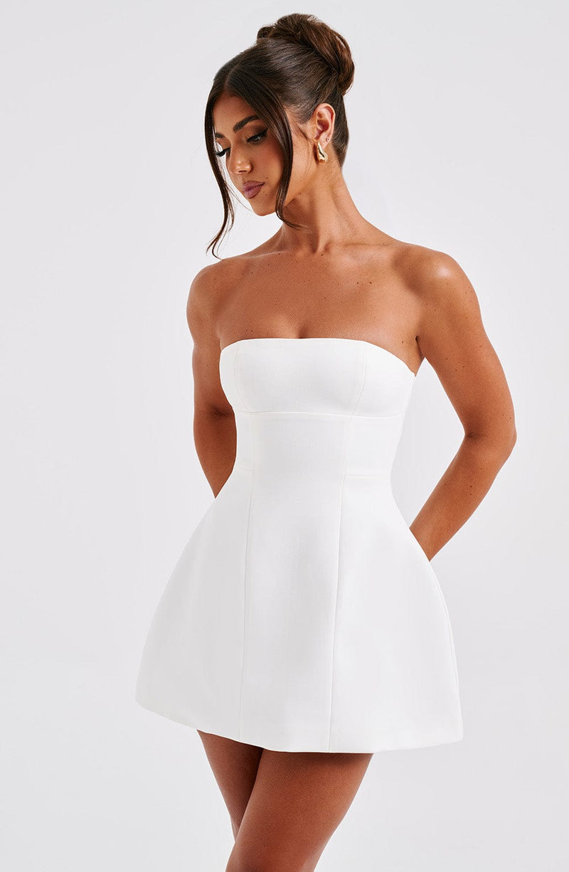 Asha Mini Dress - ivory