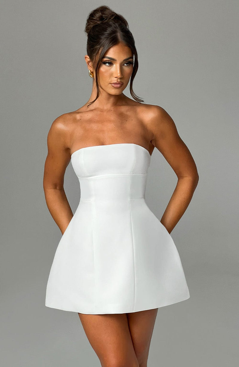 Asha Mini Dress - ivory