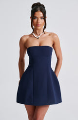 Asha Mini Dress - Navy