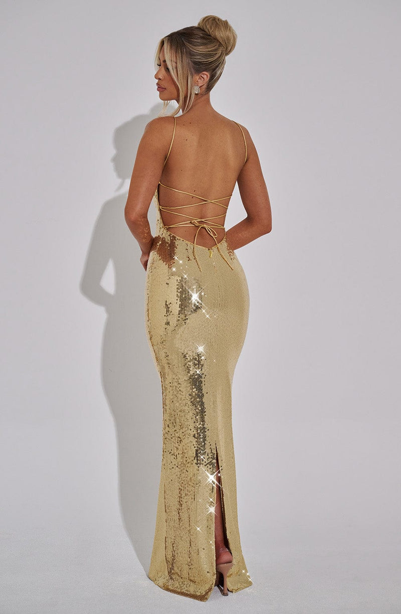 Atari Maxi Dress - Gold