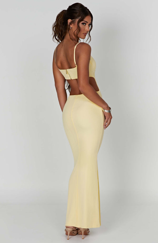 Celine Maxi Dress - Lemon