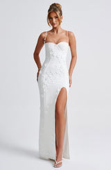 Dalary Maxi Dress - ivory Lined