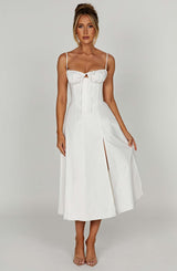 Deanna Midi Dress - ivory