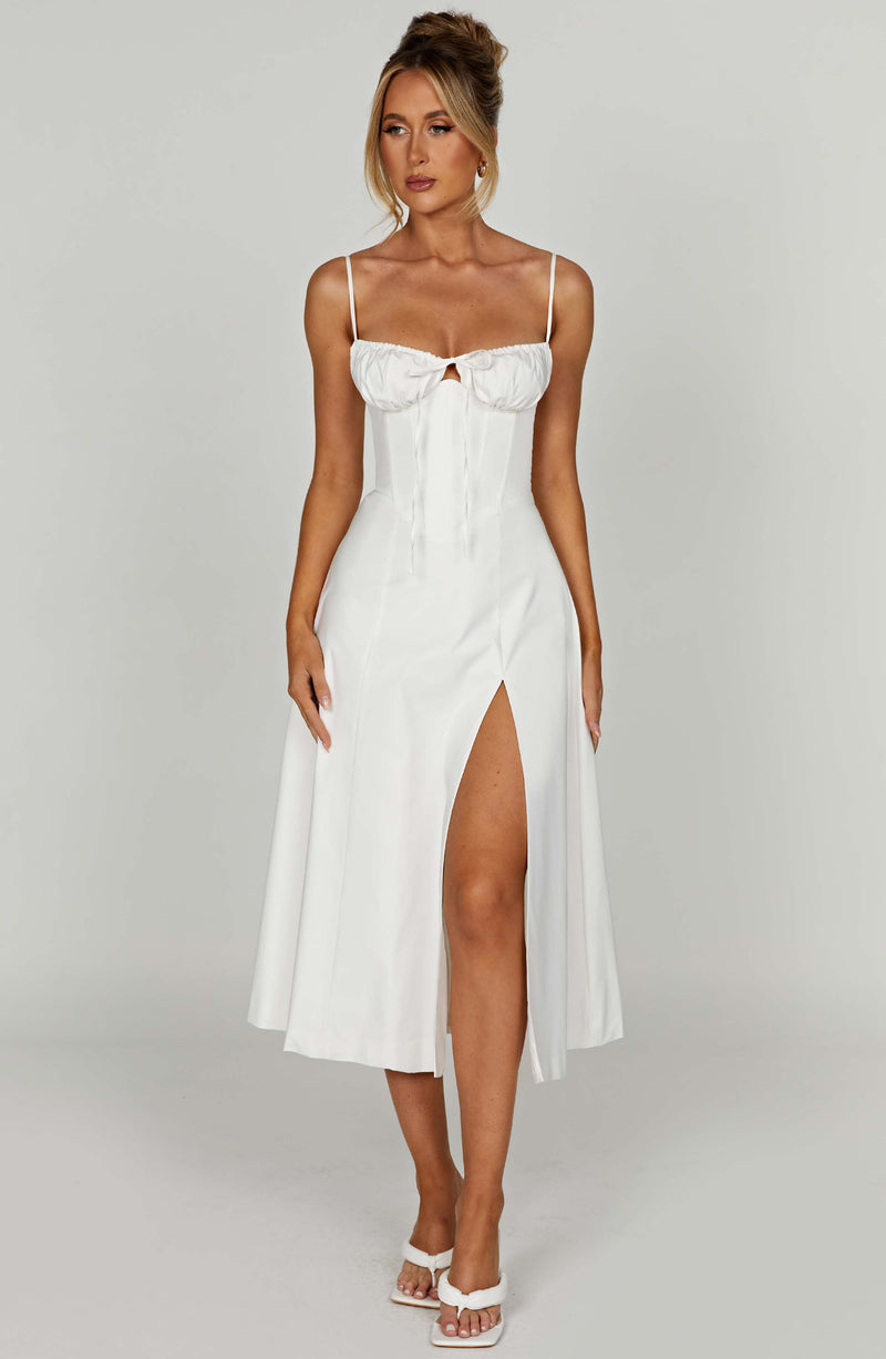 Deanna Midi Dress - ivory