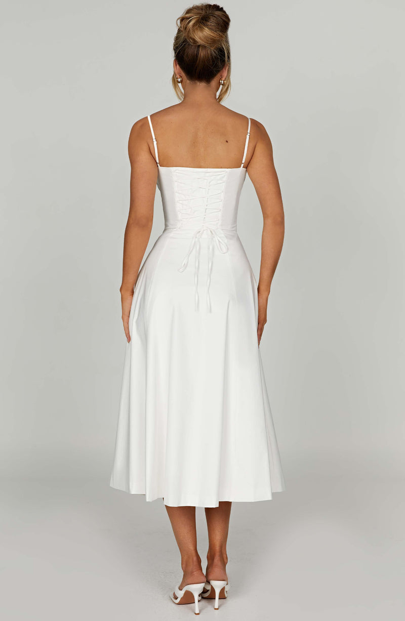 Deanna Midi Dress - ivory