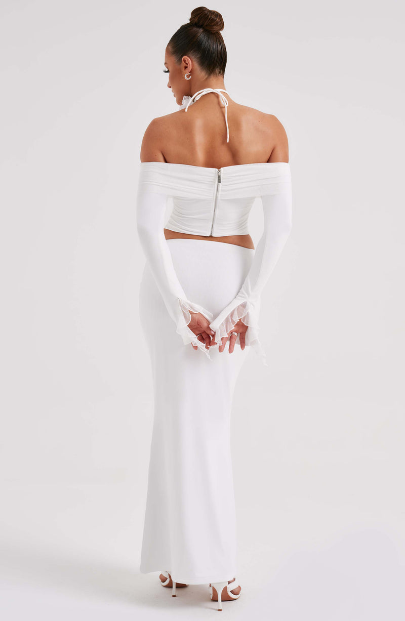 Deema Maxi Skirt - ivory