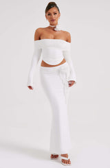 Deema Maxi Skirt - ivory