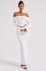 Deema Maxi Skirt - ivory