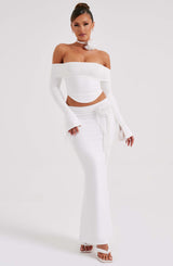 Deema Maxi Skirt - ivory