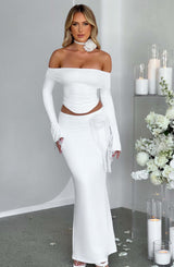 Deema Maxi Skirt - ivory