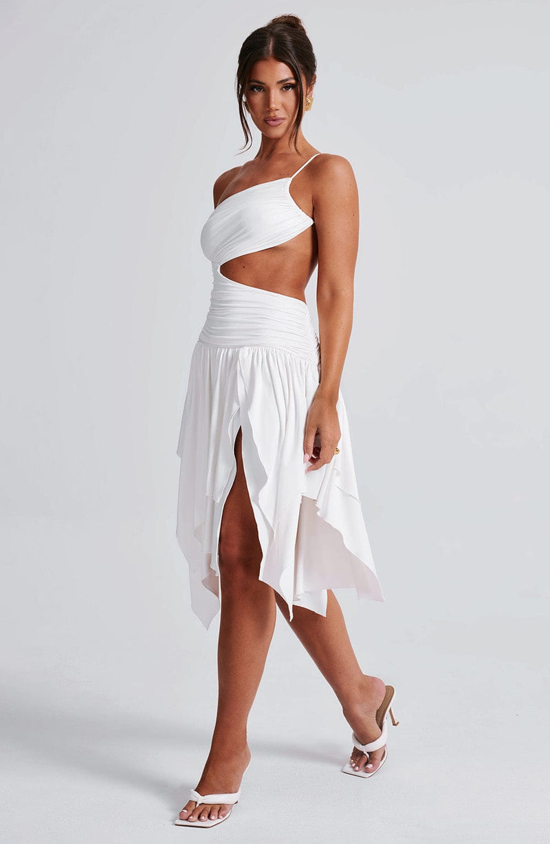 Emeline Midi Dress - White