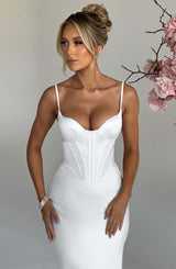 Farrah Midi Dress - ivory