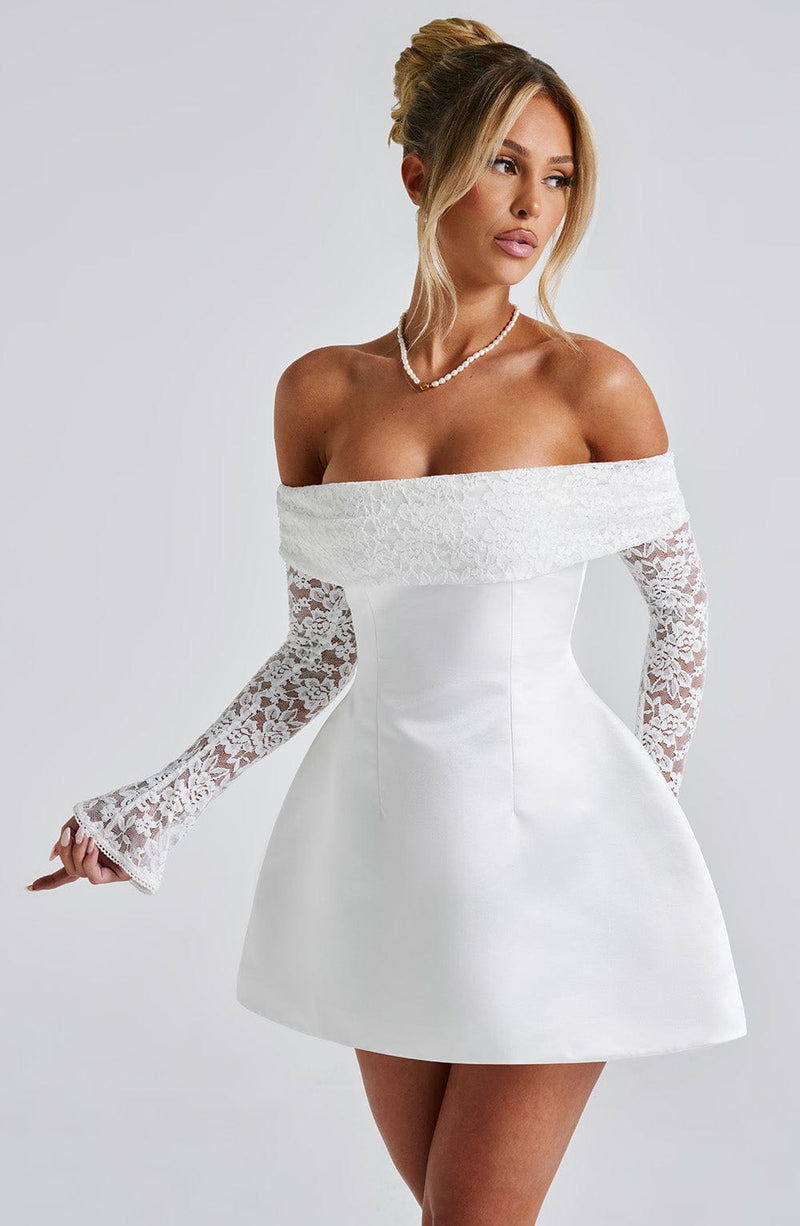 Georgianna Mini Dress - ivory