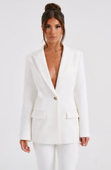 Hazel Suit Jacket - ivory