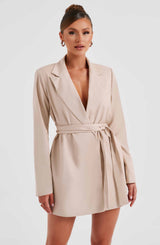 Heather Suit Dress - Beige