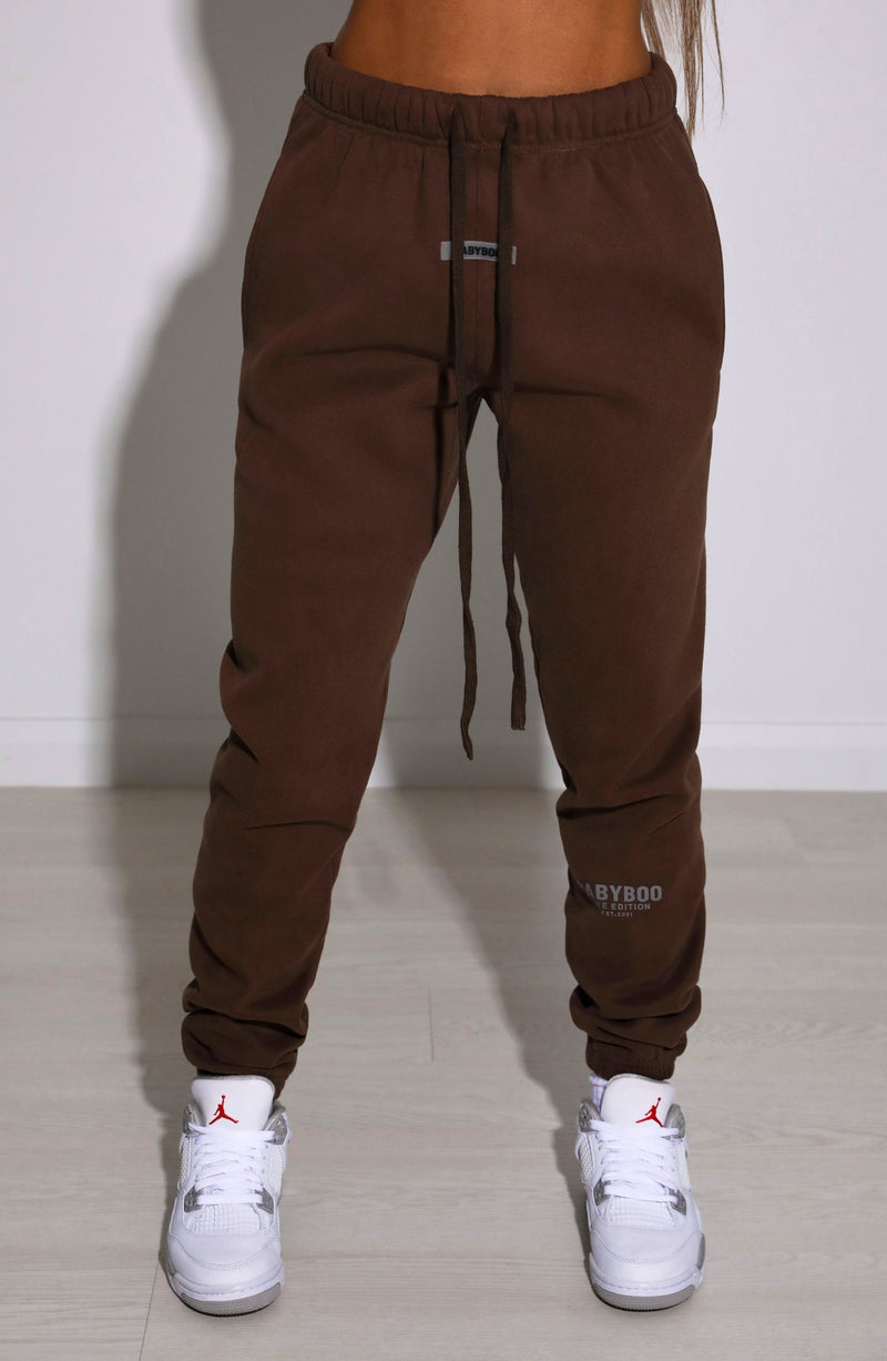 ivy Luxe Trackpant - Chocolate