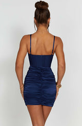 izabella Mini Dress - Navy