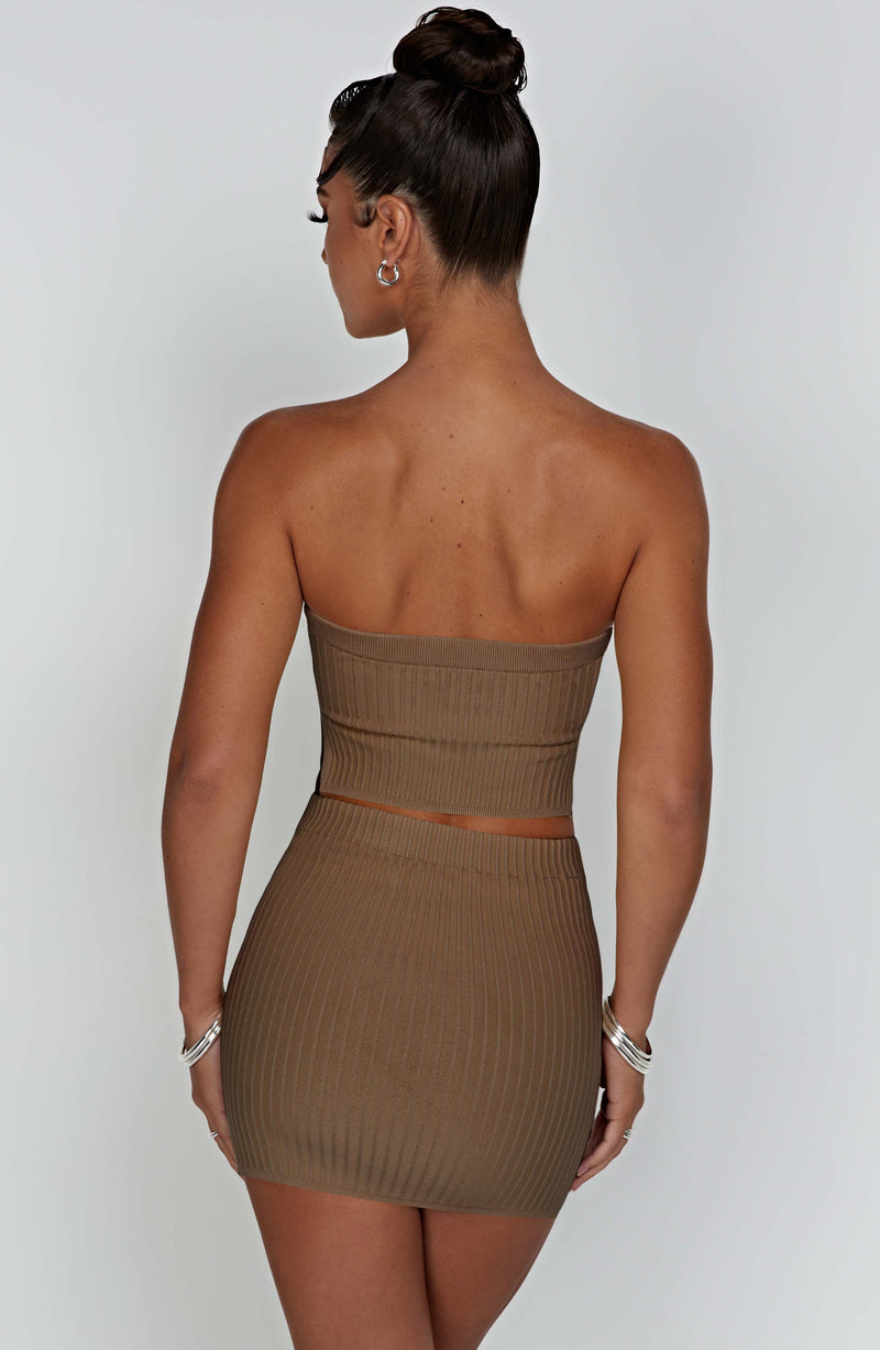 Jaz Mini Skirt - Mocha