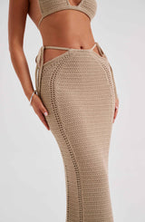 Jia Maxi Skirt - Beige