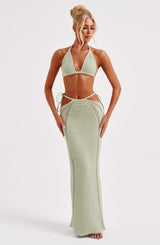 Jia Maxi Skirt - Green