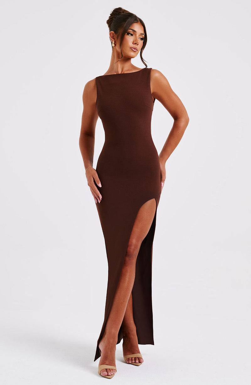 Kassandra Maxi Dress - Chocolate