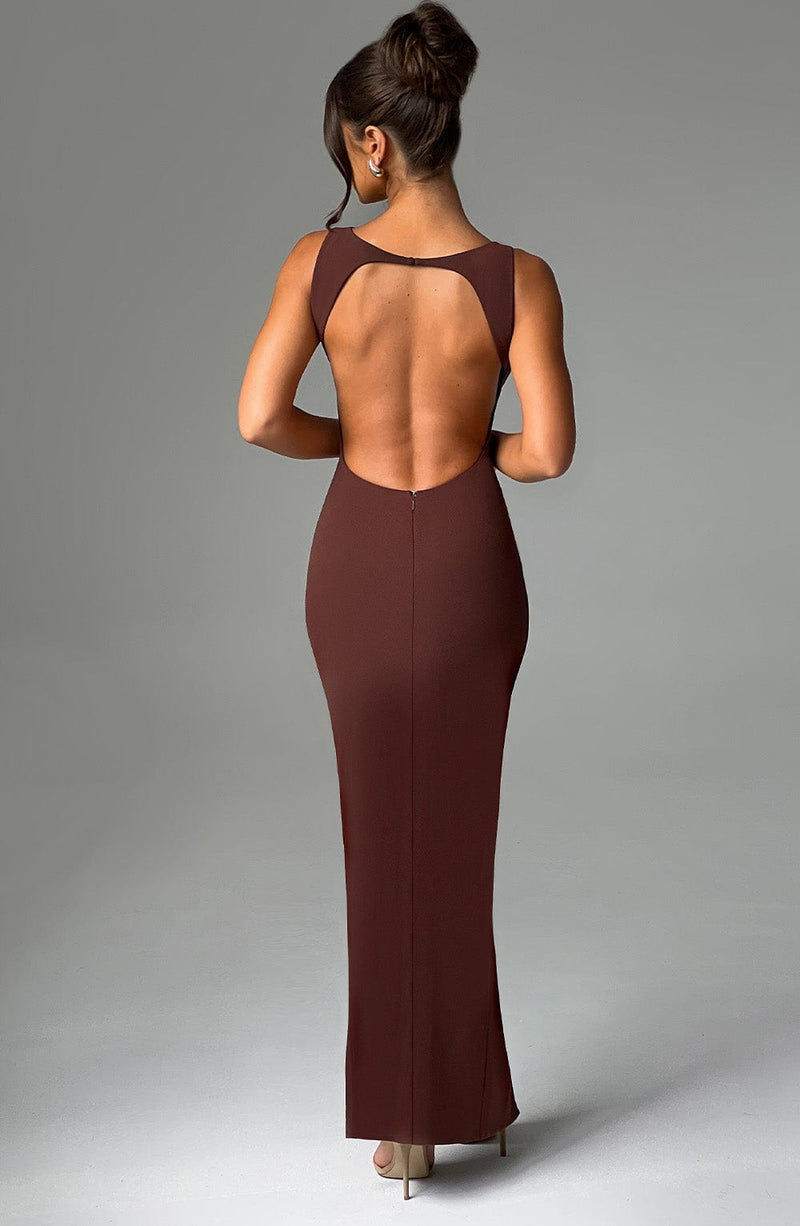 Kassandra Maxi Dress - Chocolate