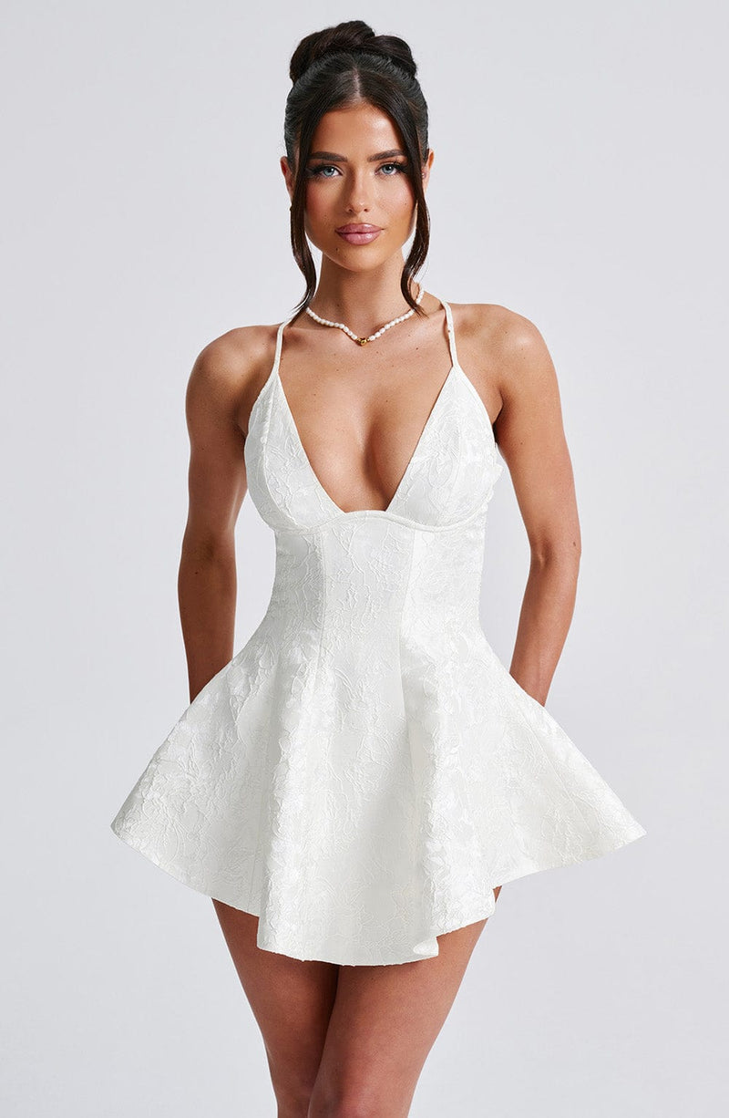 Leila Playsuit - ivory