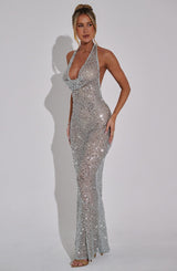 Lorena Maxi Dress - Silver