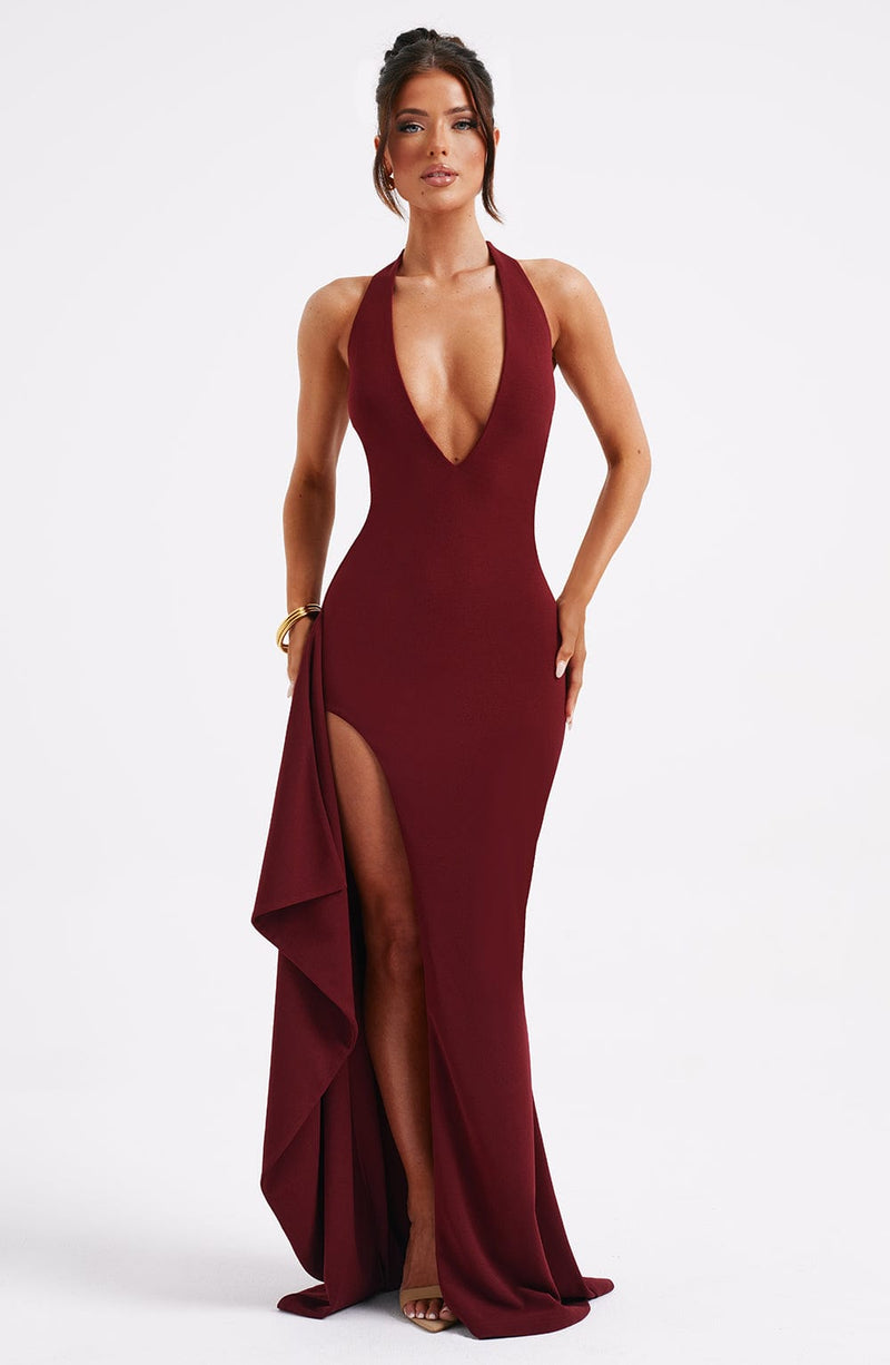 Luella Maxi Dress - Burgundy