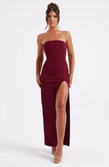 Marcia Maxi Dress - Burgundy