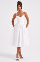 Mariella Midi Dress - ivory