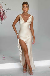 Marilyn Maxi Dress - Champagne