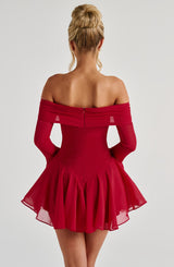 Nerissa Playsuit - Red