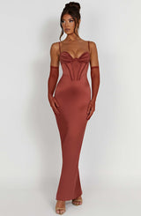 Onika Maxi Dress - Rust