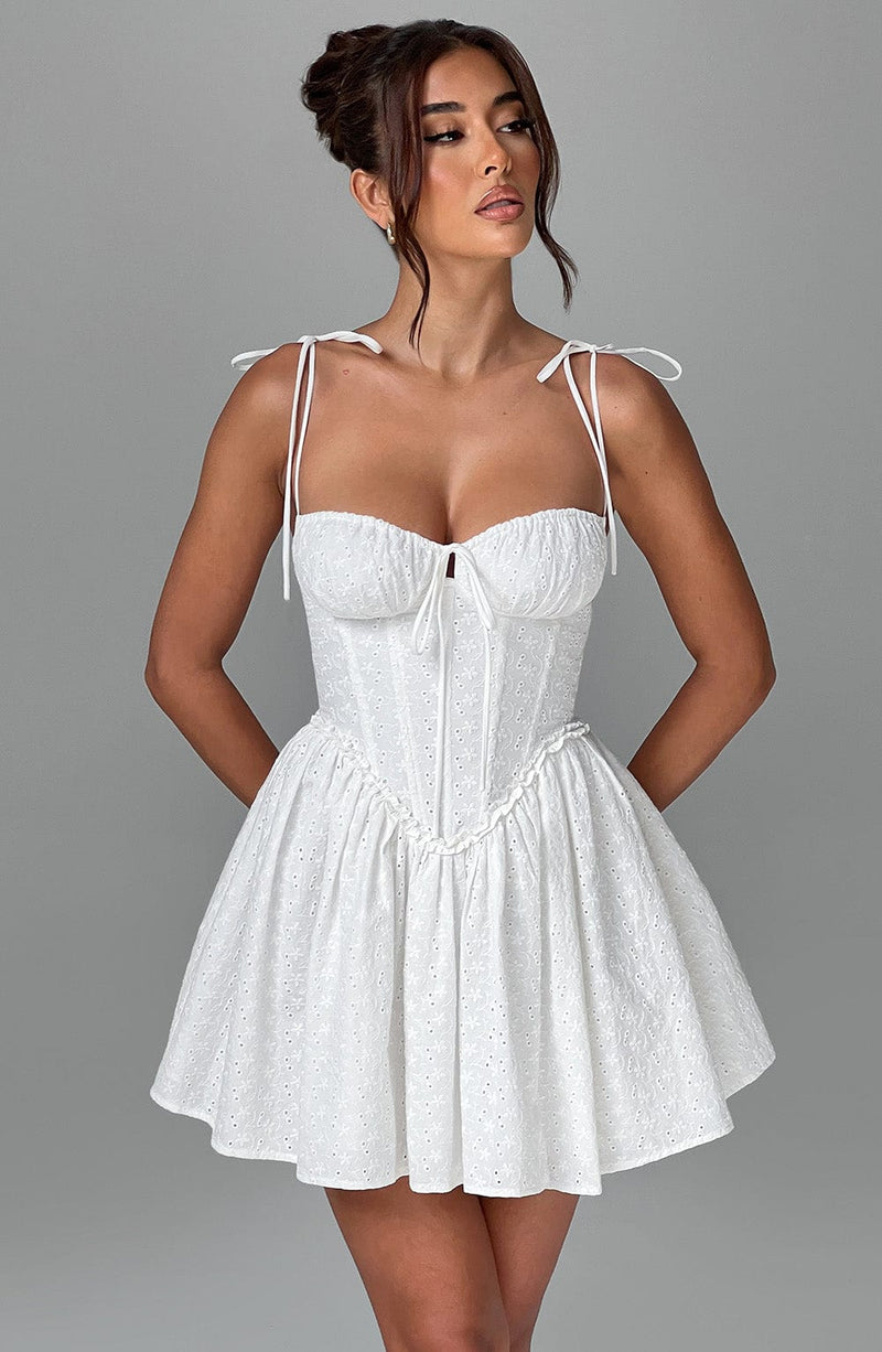 Phoebe Mini Dress - ivory