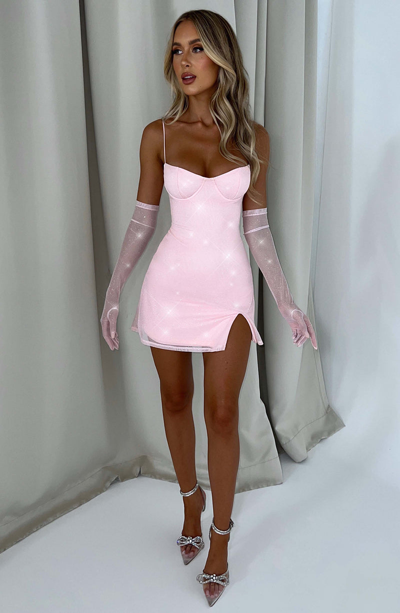 Pixie Mini Dress - Pink Sparkle