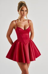 Poppy Mini Dress - Red