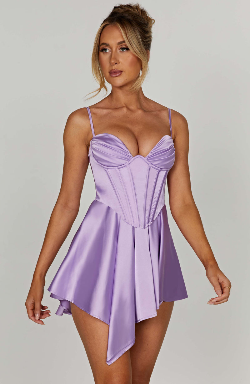 Saffron Playsuit - Purple