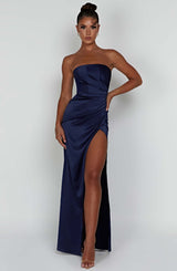 Safiya Maxi Dress - Navy