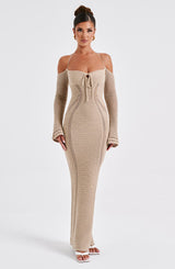 Samariah Maxi Dress - Beige