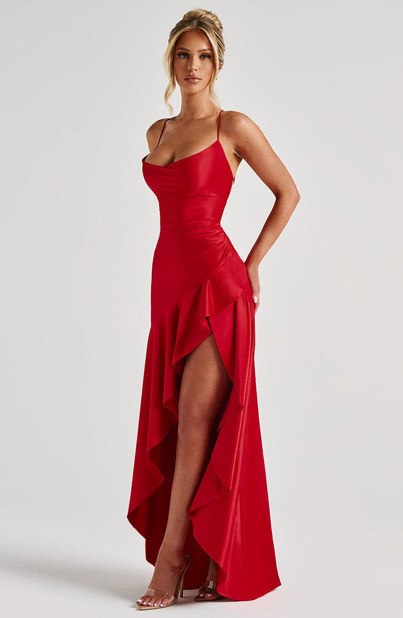 Samira Maxi Dress - Red