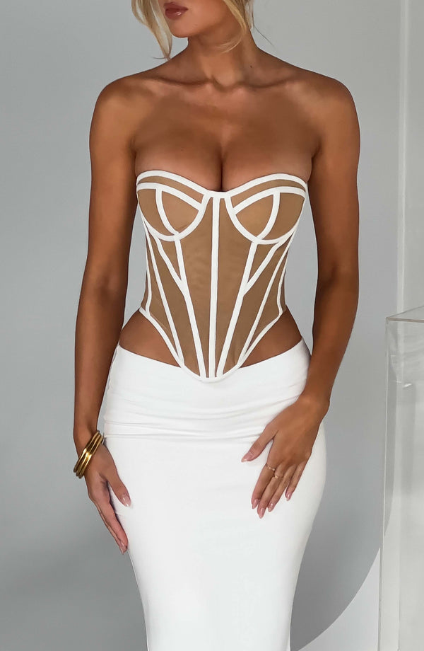 Santanna Corset - Ivory/Nude