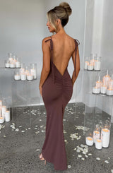 Sanya Maxi Dress - Chocolate