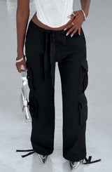 Tinashe Cargo Pants - Black