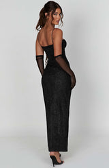 Trixie Maxi Dress - Black Sparkle